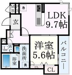 六甲駅 徒歩4分 2階の物件間取画像